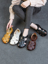 Leather Soft Spliced Sandals