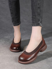 Casual Genuine Leather Low Heel Shoes