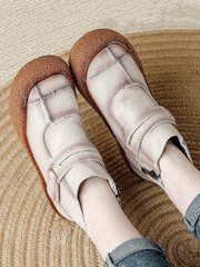 Winter Casual Leather Spliced Flat Boots