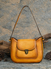 Vintage Genuine Leather Shoulder Bag
