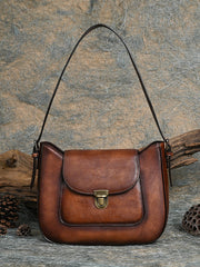 Vintage Genuine Leather Shoulder Bag