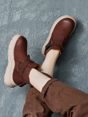 Winer Vintage Genuine Leather Platform Boots