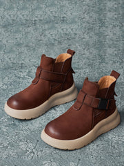 Winer Vintage Genuine Leather Platform Boots