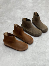 Round Toe Casual Short Boots