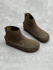 Round Toe Casual Short Boots