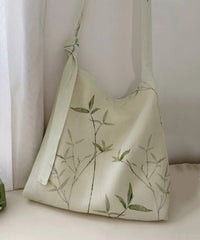 Bamboo Leaf National Canvas Shoulder Crossbody Bag
