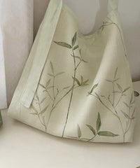Bamboo Leaf National Canvas Shoulder Crossbody Bag