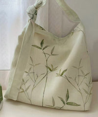 Bamboo Leaf National Canvas Shoulder Crossbody Bag