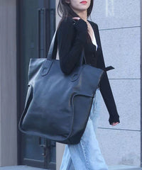 Large Capacity Brown Cowhide Satchel Bag Handbag