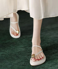 French Toe Set Black Slide Sandals