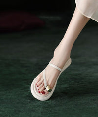 French Toe Set Black Slide Sandals