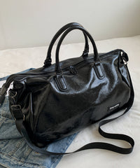 Green Large Capacity Faux Leather Tote Handbag