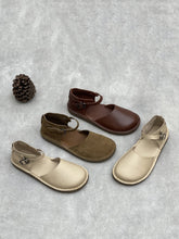 Leather Flat Genuine Sandals