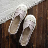 Vintage Flat Heel Leather Flats