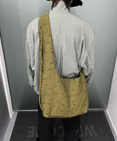 American Large Capacity Embroidery Messenger Bag