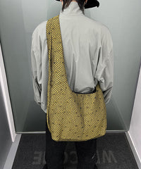 American Large Capacity Embroidery Messenger Bag