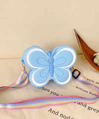 Beautiful Purple Butterfly Kids Girls Messenger Bag