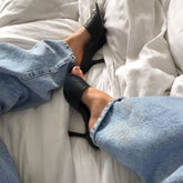 Special Events Square Toe Slip-On Heels