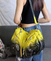 European And American Tie Dyed Gradient Satchel Bag Handbag