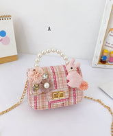 Fashionable Cute Mini Kids Girls Nail bead Messenger Bag