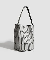 Japanese Fashion Geometric Diamond Grid Shoulder Bag