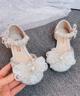 Bead Girls Silver Kids Buckle Zircon Nail Princess Strap Sandals