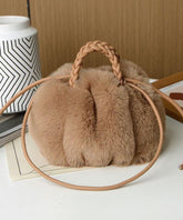 Folded Bag Single Shoulder Crossbody Fashion Coffee
