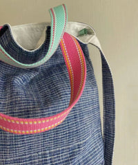 Casual Blue Versatile Canvas Satchel Bag Handbag