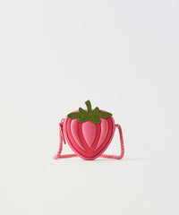 Stylish Patchwork Strawberry Crossbody Bag