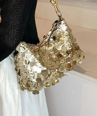Stylish Silver Sequins Satchel Bag Handbag