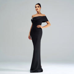 Sleeveless One-shoulder Party Mermaid Evening Dress
