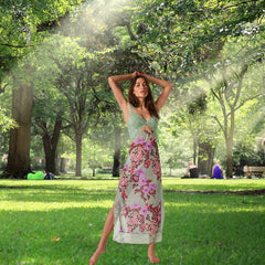 Lace Slim Sweet Sling Floral Dress