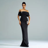 Sleeveless One-shoulder Party Mermaid Evening Dress
