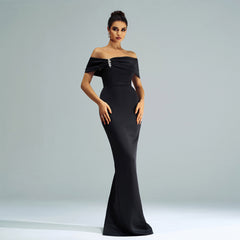 Sleeveless One-shoulder Party Mermaid Evening Dress