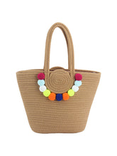 Fashion Pendant Shoulder Bag Ball Colorful Cotton