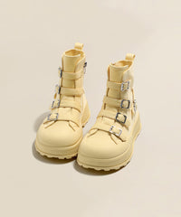 Casual Platform Canvas Boots Pink