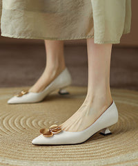 Yellow Sequined Splicing Kitten Heel Pointed Toe