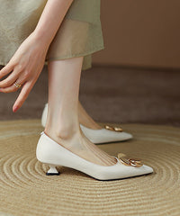 Yellow Sequined Splicing Kitten Heel Pointed Toe