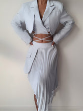 BANDETTE Blazer & Skirt Set in Light Blue