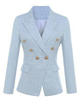 Double-Breasted Cotton-Blend Tweed Blazer