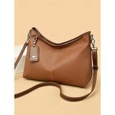 Bag Brown Hobo Leather Faux with Accents Green