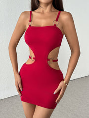 A Short Skirt With A Cut-Out Waist