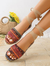 Snake Cross Strap Platform Heels Sandals