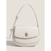 White Bag Leather Chic for Small Stylish Shoulder - Women