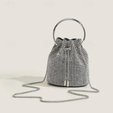 PU Bag Chain Clutch Evening Wedding Leather Party