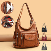 Bag - Leather Faux Hobo Vintage-Brown