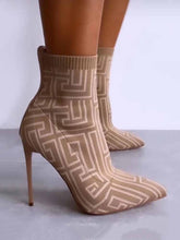 Stiletto Sock Ankle Boots