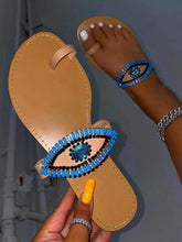 Evil Eye Slip On Sandals