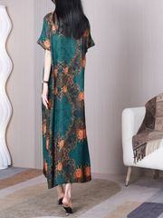 Beautiful Life Round Neck Short Sleeves A-line Dress