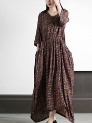 Crazy Style Loose Round Neck A-line Dress